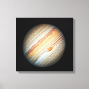 Blick auf den Planeten Jupiter (Hubble-Teleskop) Leinwanddruck