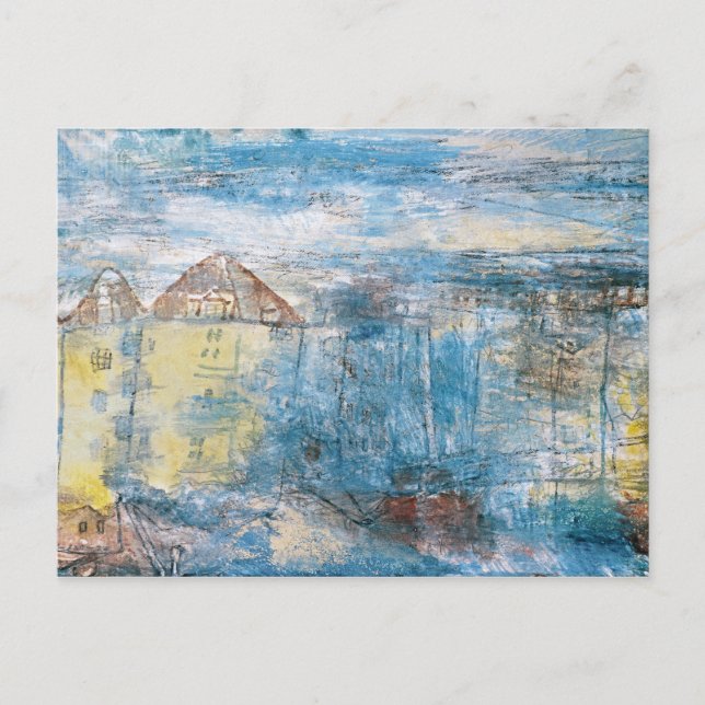 Blick auf den Platz, 1912 von Paul Klee Postkarte (Vorderseite)