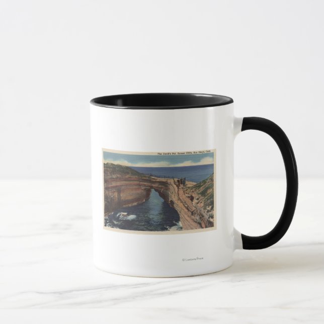 Blick auf den Pot des Teufels und die Sonnenunterg Tasse (Rechts)