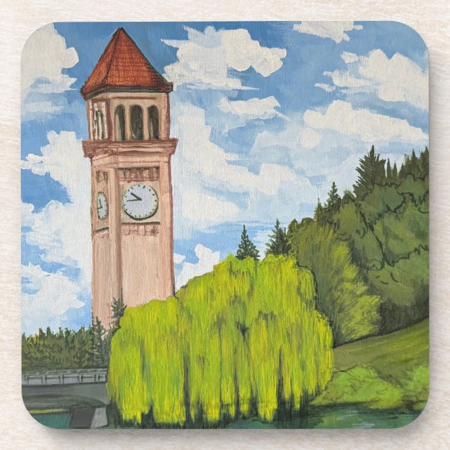 Blick auf den River Front Park Getränkeuntersetzer (Vorderseite)