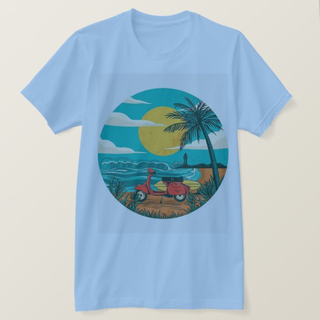 BLICK AUF DEN STRAND T-Shirt (Design vorne)