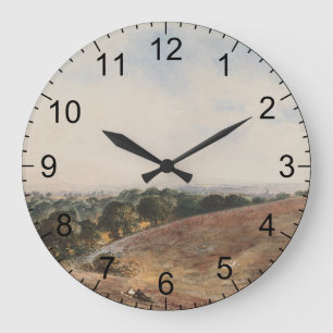 Blick auf den Süden - John Martin Große Wanduhr