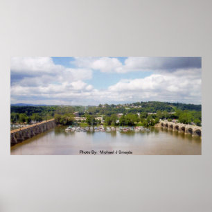 Blick auf den Susquehanna River Poster