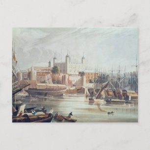 Blick auf den Tower of London Postkarte