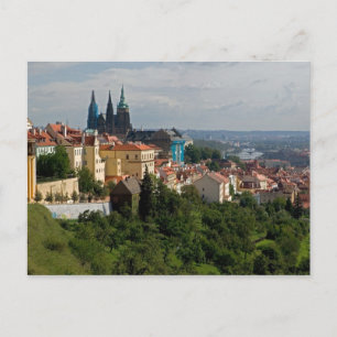Blick auf den Veitsdom, Prag, Tschechien Postkarte
