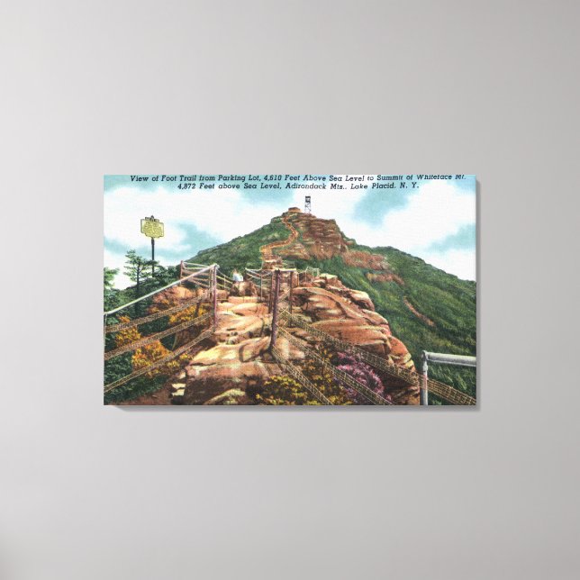 Blick auf den Weg zum Gipfel Leinwanddruck (Vorderseite)