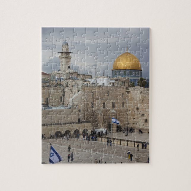 Blick auf den Western Wall Plaza, späten Nachmitta (Vertikal)