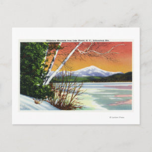 Blick auf den Whiteface Mountain vom Lake in Postkarte