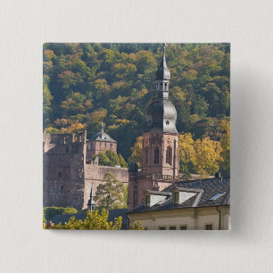 Blick auf die Altstadt von Heidelberg Button