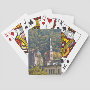 Blick auf die Altstadt von Heidelberg Spielkarten