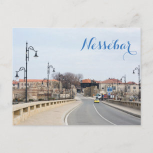 Blick auf die Altstadt von Nessebar Postkarte
