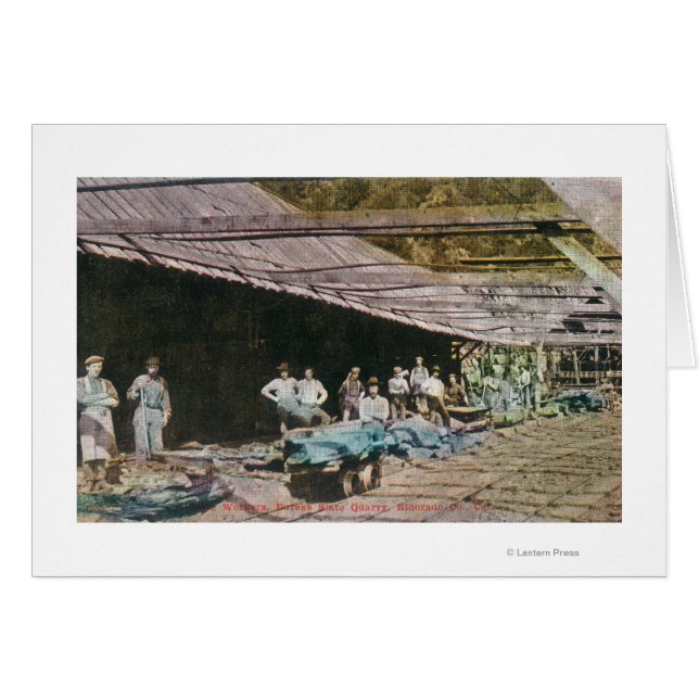 Blick auf die Arbeiter im Spatenbruch von Eureka (Vorderseite (Horizontal))