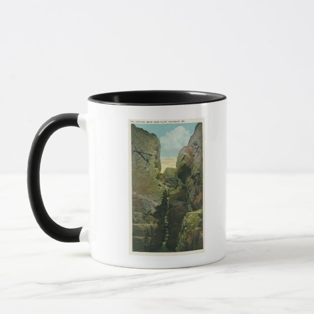 Blick auf die Bald Kopf Klippe Crevice Tasse (Links)