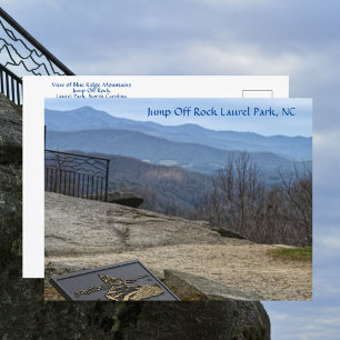 Blick auf die Blue Ridge Mountains vom Jump Off Ro Postkarte