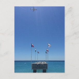 Blick auf die Französische Riviera in Nizza Frankr Postkarte