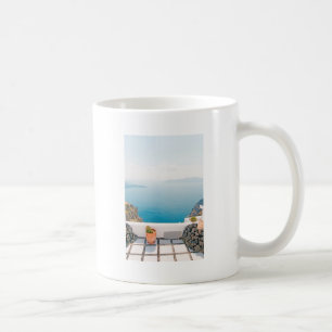 Blick auf die Insel Santorin Kaffeetasse
