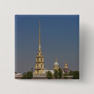 Blick auf die Kathedrale der Heiligen Peter und Pa Button