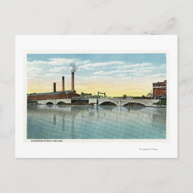 Blick auf die Kongressstraße Postkarte (Vorderseite)