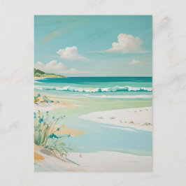 Blick auf die Küste Postkarte