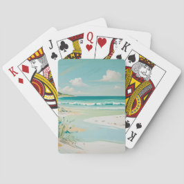 Blick auf die Küste Spielkarten