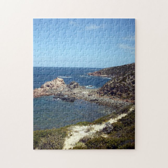 Blick auf die Küsten von Meer und Ozean, (Vertikal)