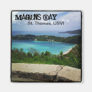 Blick auf die Magens Bay, St. Thomas, USVI Magnet