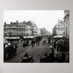 Blick auf die Oxford Street, London, c.1890 Poster