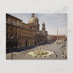 Blick auf die Piazza Postkarte
