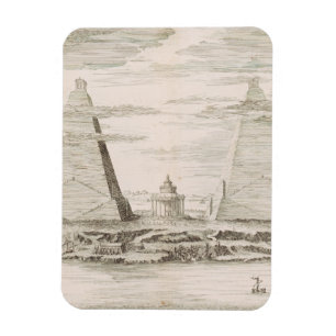 Blick auf die Pyramiden in der Nähe des Grabes der Magnet