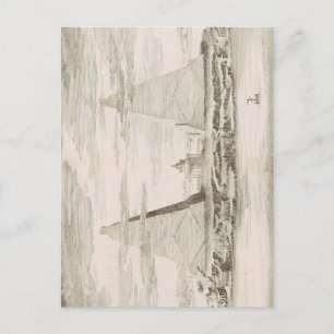 Blick auf die Pyramiden in der Nähe des Grabes der Postkarte