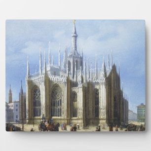 Blick auf die Rückseite der Mailänder Kathedrale v Fotoplatte