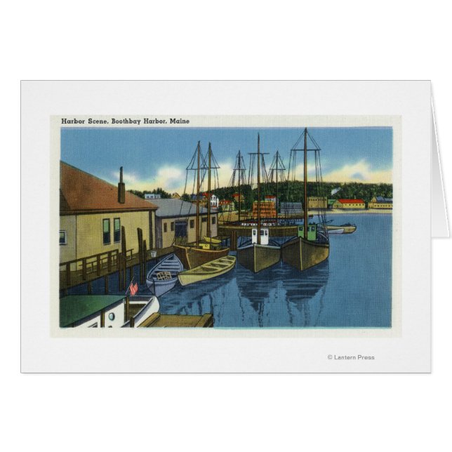 Blick auf die Segelboote im Hafen angedockt (Vorderseite (Horizontal))