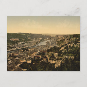 Blick auf die Stadt Dinant Postkarte