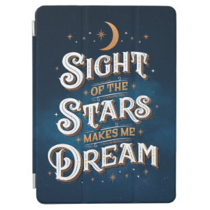 Blick auf die Sternendecke Fall Blau iPad Air Hülle