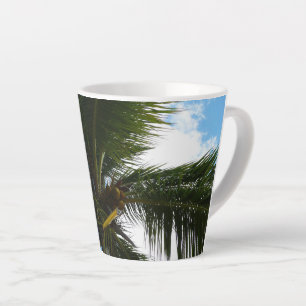 Blick auf die tropische Natur der Kokospalme Milchtasse