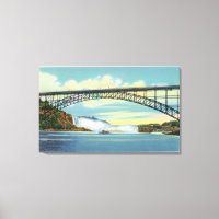 Blick auf die Wasserfallbrücke vor dem Zusammenbru
