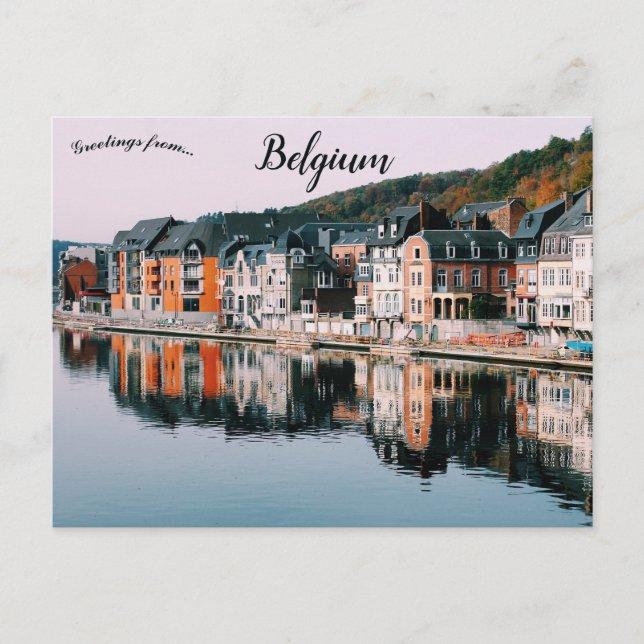 Blick auf Dinant Belgien Postkarte (Vorderseite)