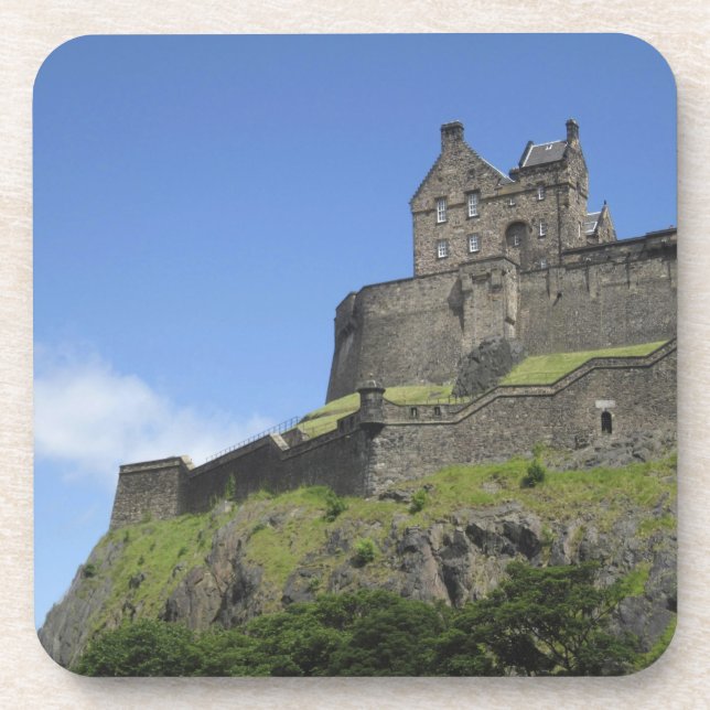 Blick auf Edinburgh Castle, Edinburgh, Schottland, Untersetzer (Vorderseite)