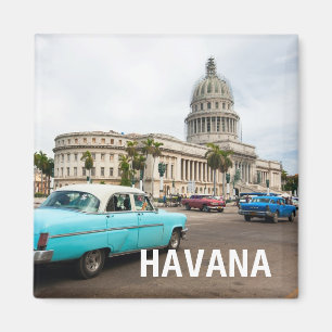 Blick auf ein Gebäude der Hauptstadt in Havanna, K Magnet