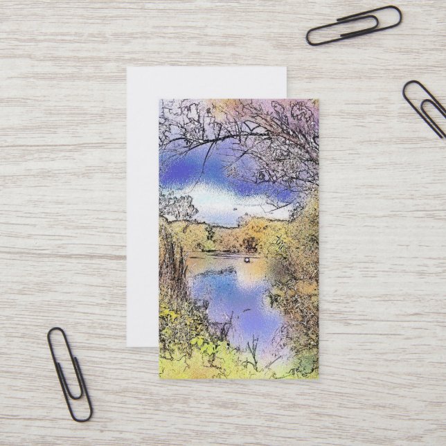 BLICK AUF ENGLAND VISITENKARTE (Vorderseite/Rückseite Beispiel)