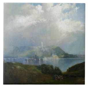 Blick auf Fairmount Water Works (Philadelphia, PA) Fliese
