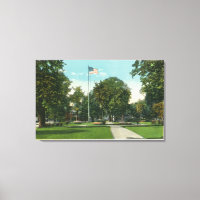 Blick auf Flagpole im Akademiepark