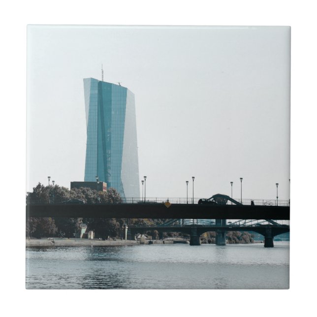 Blick auf Frankfurt Fliese (Vorderseite)