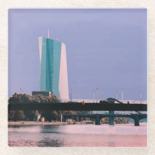 Blick auf Frankfurt Glasuntersetzer