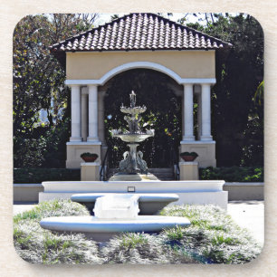 Blick auf Gazebo in Hollis Gardens Getränkeuntersetzer