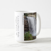 Blick auf Glasfälle, Pisgah-Wald Kaffee Tasse