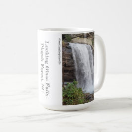 Blick auf Glasfälle, Pisgah-Wald Kaffee Tasse