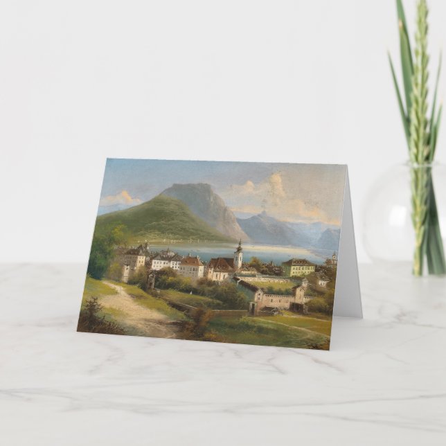 Blick auf Gmunden | Johann Wilhelm Jankowsky Karte (Vorderseite)