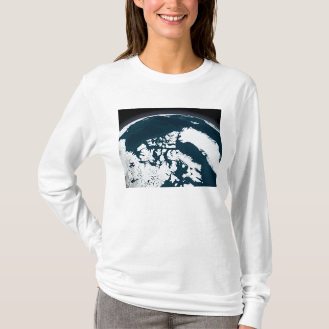 Blick auf Grönland und den Arktischen Ozean T-Shirt (Vorderseite)