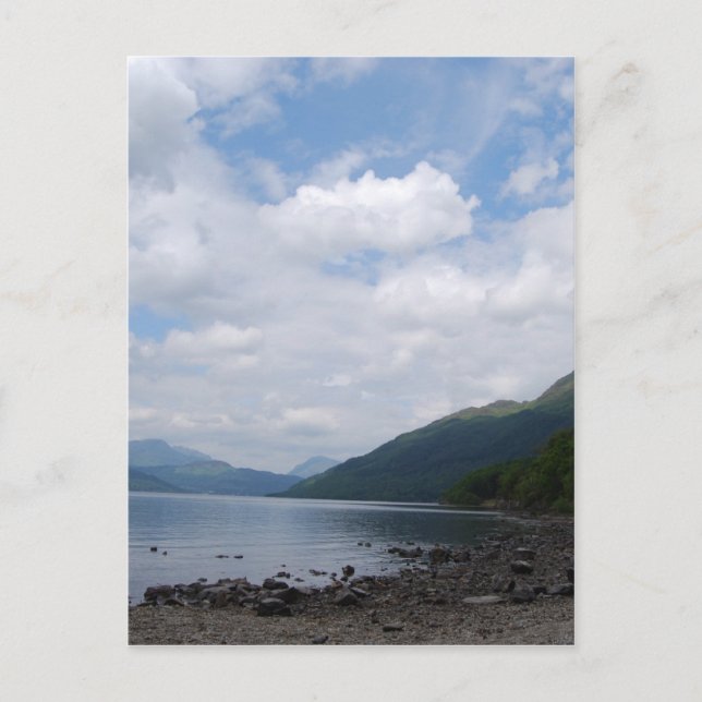 Blick auf Loch Postkarte (Vorderseite)